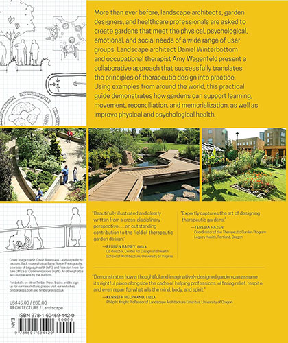 Therapeutic gardens design for healing spaces Winterbottom et Wagenfeld 4e de couv