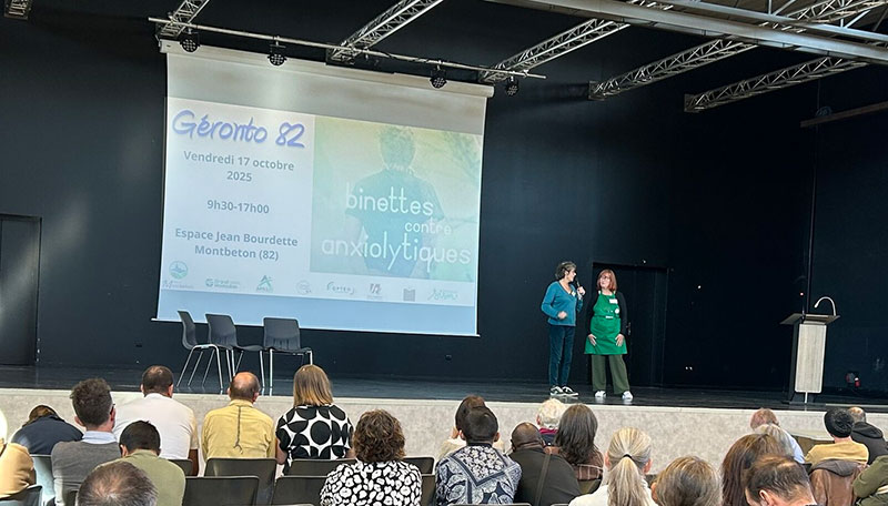 Cécile Favier et Valérie Clasquin à Géronto 82