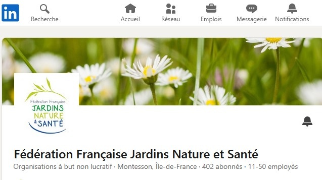En-tête de la page LinkedIn de la FFJNS