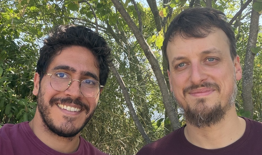 Guillaume Hamedi Sangsari et Octave Cohen, vice-président et président du Conseil scientifique de la FFJNS